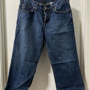 Lucky Brand crop dungarees size 6/28